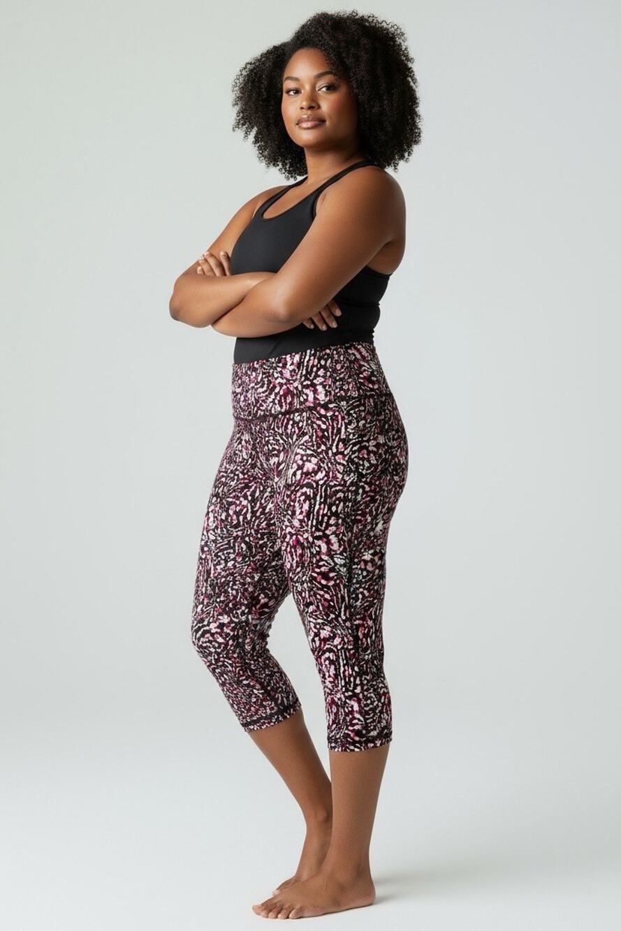 Under Armour Pink High-Rise Compression Capris Size 3X